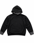 VYNL COLLECTIVE BLACK LEOPARD PRINT HOODIE