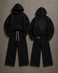 VYNL COLLECTIVE BLACK TRACKSUIT SET