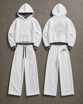 VYNL COLLECTIVE WHITE TRACKSUIT SET