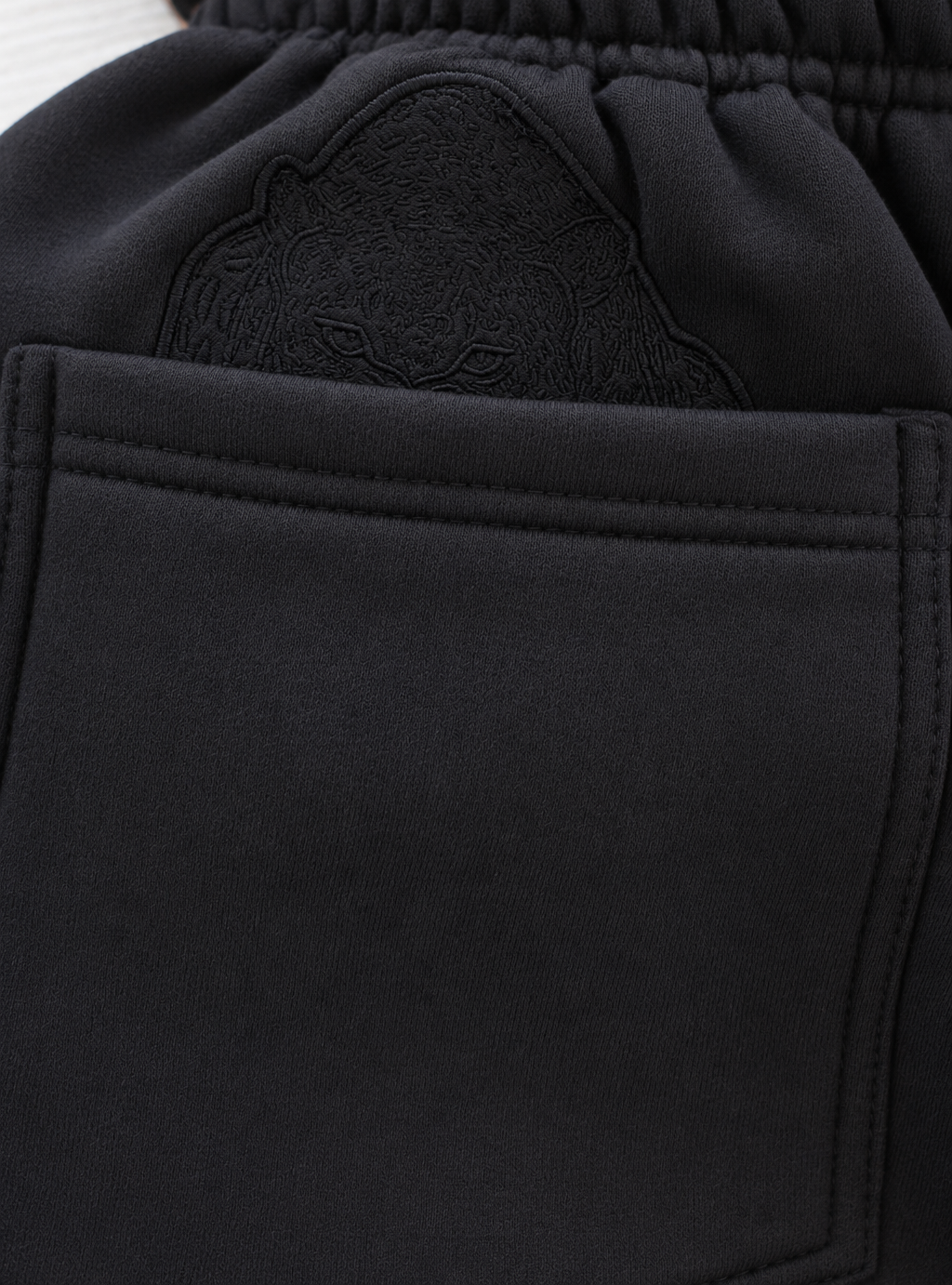 VYNL COLLECTIVE- BLACK DOUBLE WAISTED TRACKPANTS